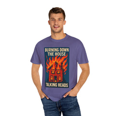 Retro Music-Inspired Unisex T-Shirt - Burning Down the House Design