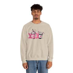 Woman's Love Coffee Valentine -  Unisex Heavy Blend™ Crewneck Sweatshirt