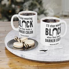 Wednesday Addams - Ceramic Mugs (11oz\15oz\20oz) | Pop Culture | Addams Family | Fan Gift | Gift For Her | Gothic Style Mug | Creepy Comedy