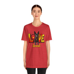 Personalized Love Your Dog T-Shirt — Designed with your dogs name and picture Graphic Tee