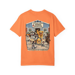 Back Graphic "Who Let the Dogs Out?" Baldwin Harbor Animal Hospital Cute Vet Clinic T Shirt