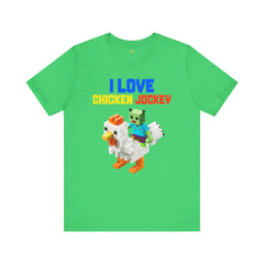 Video Game Movie I Love Chicken Jockey Tee - Unisex Short Sleeve T-Shirt