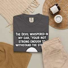 Funny Grammar Police - 'The Devil Whispered...' Skull Resilience Graphic Tee