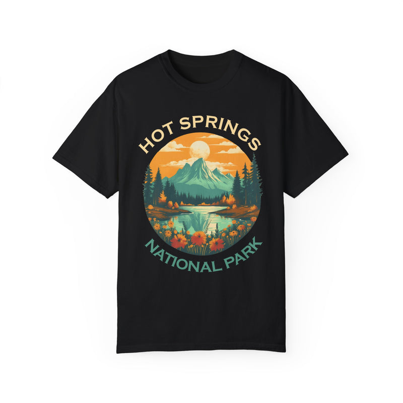 Hot Springs National Park Graphic, Comfort Colors Soft Relaxed Fit Unisex Garment-Dyed T-shirt