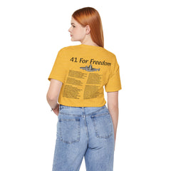 41 For Freedom FBM Fleet Ballistic Missile Submarine Unisex Jersey Short Sleeve Tee