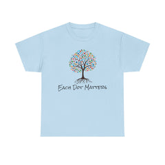 EACH DOT MATTERS Tree Unisex Heavy Cotton Tee / International Dot Day / Happy Dot Day / Teachers / Children / Elementary School