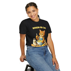 Whisker Cat Baking T-Shirt — Cute Cat Chef Graphic Tee