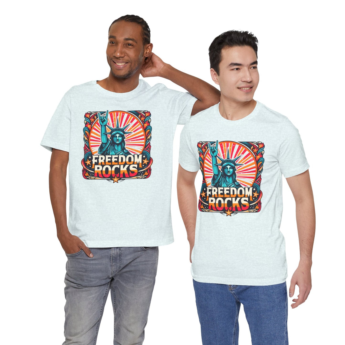 July 4th Statue Of Liberty Freedom - Graphic Unisex Short Sleeve Tee