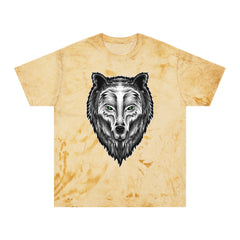 Spirit Wolf Unisex Color Blast T-Shirt / animal print t-shirt, wild life lover gift, spirit animal tee, wolf graphic tee, nature lover gift