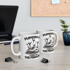Flipping the Penguins Ceramic Mug — Funny Penguin Bird Lover Coffee Cup (11oz, 15oz)