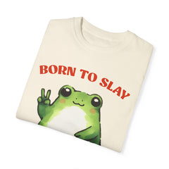 Vintage Style Frog , Born to slay -  Stylish Unisex T Shirt