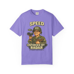 Speed Enforced By Radar T-Shirt — MASH 4077 Retro Traffic Cop Graphic Tee