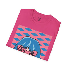 Dope Pop Art Girl Unisex Softstyle T-Shirt