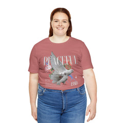 Peaceful Flowers With Dove Unisex Tee