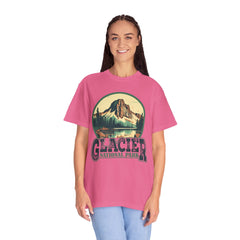 Glacier National Park Graphic, Comfort Colors Soft Relaxed Fit Unisex Garment-Dyed T-shirt