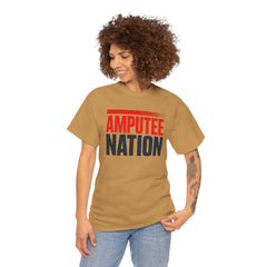 Amputee Nation Unisex Heavy Cotton Tee, Support Shirt, Gift for Amputees, Awareness Apparel, Casual Comfort Wear