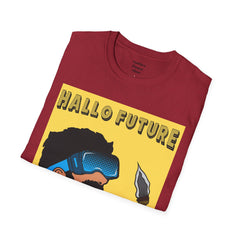 Hallo Future Pop Art Guy Unisex Softstyle T-Shirt
