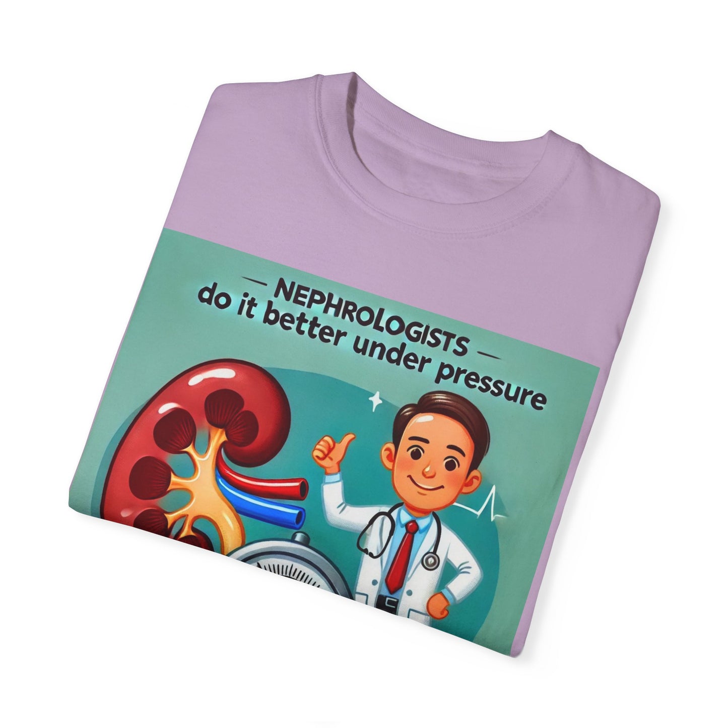 Nephrologists Do It Better Under Pressure, Graphic Unisex Garment-Dyed T-shirt