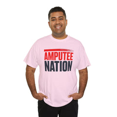 Amputee Nation Unisex Heavy Cotton Tee, Support Shirt, Gift for Amputees, Awareness Apparel, Casual Comfort Wear