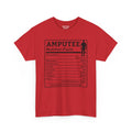 Arm AMPUTEE Nutrition Facts - Unisex Heavy   T Shirt