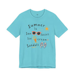 Summer Is — Graphic Tee (Sunglasses, Ice Cream & Sandals)