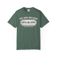 My SSN Became Razor Blades Graphic Vintage Submarine Veteran Tee