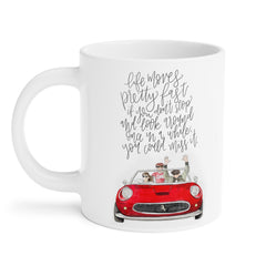 Life Moves Pretty Fast - Ceramic Mugs (11oz\15oz\20oz) Ferris Beuller / Movie Quote / Unique Gift / Gift for him / Gift for Her / 80s Movie