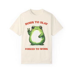 Vintage Style Frog , Born to slay -  Stylish Unisex T Shirt