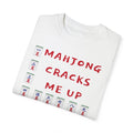 Mahjong Cracks Me Up, Comfort Colors 1717, Funny Graphic Tee, Unisex Garment-Dyed T-shirt, gift for mahjong player, mahjong lover gift, casual wear tee, humorous t-shirt, novelty mahjong shirt