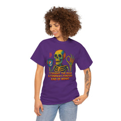 Grateful Dead Inspired Sarcastic Skeleton Tee