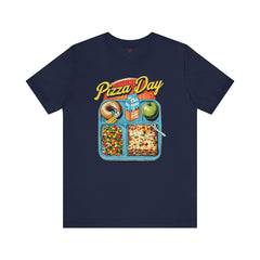 Pizza Day Unisex Short Sleeve Tee - Fun Foodie Graphic T-Shirt