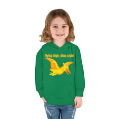 Flying high, dino-style! - Toddler Pullover Fleece Hoodie