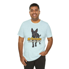 My Therapist Has A Wet Nose Personalized with your dog(s) image T-Shirt