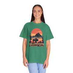 Yellowstone National Park Graphic, Comfort Colors Soft Relaxed Fit Unisex Garment-Dyed T-shirt