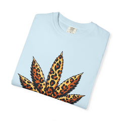 Vintage Leopard Cannabis Leaf T-shirt — Weed Lover Stoner Gift