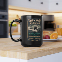 Submarine Veteran SSBN 636 Mug — "Qualified in Submarines, The Rest Is Surface Noise"