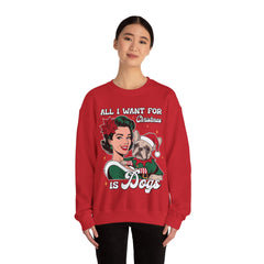 All I Want For Christmas Is Dogs - Unisex Heavy Blend™ Crewneck Sweatshirt