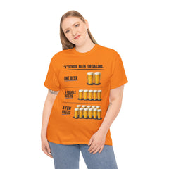 T-Shirt -  "A" School Math for Sailors Funny Beer Graphic Tee