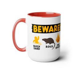 Funny Movie Mug, BEWARE! Quicksand R.O.U.S. Fire Spurts, Pop Culture, Princess Bride Mug, 80s Movie Classic, Unique Fan Gift, Cult Classic