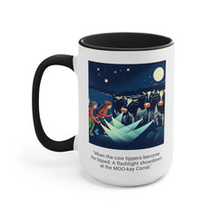 COW TIPPING Awareness - Accent Mugs | Cow Tipping Is Real, Bovine Humor. Gift For Him, Gift For Her, Farm Humor, Cow Fan Gift, Farm Animal