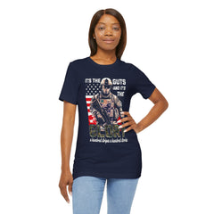 Patriotic American Soldier T-Shirt — "It's the Guts and the Glory"