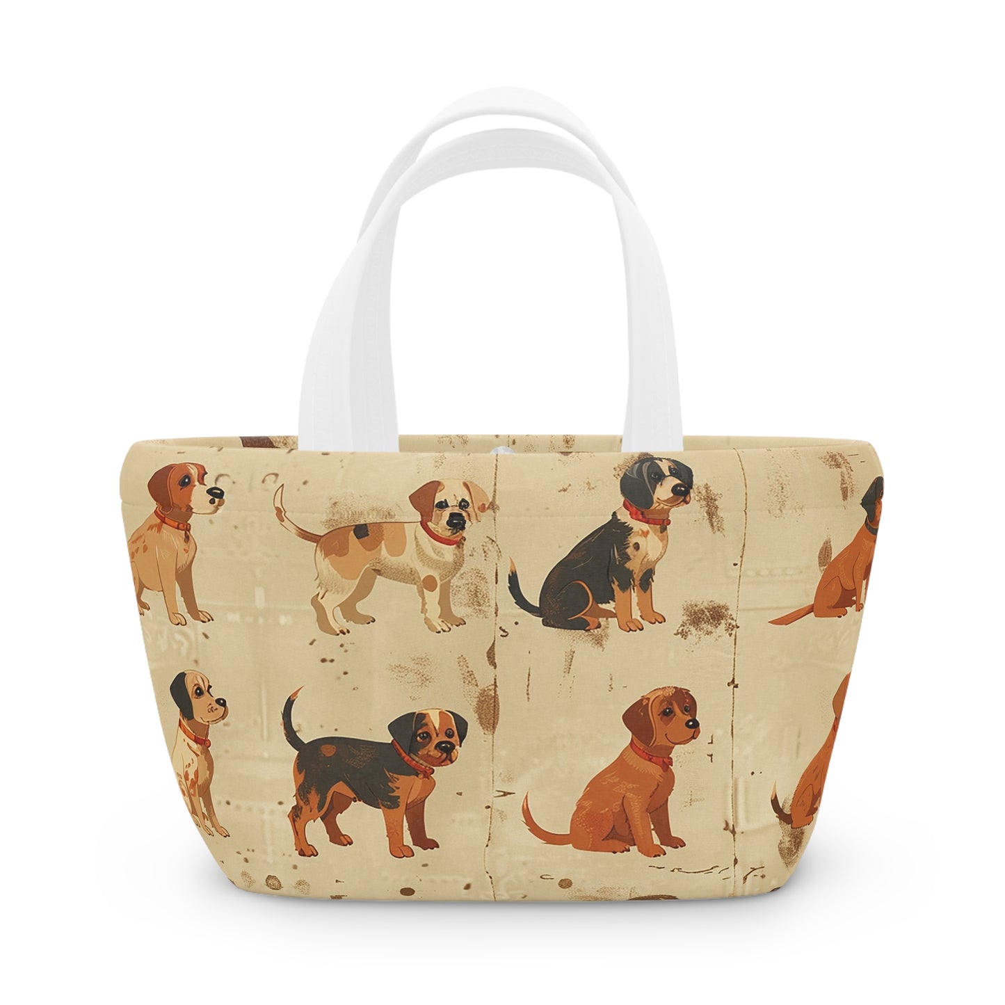 Black And Tan Standing Dogs - Lunch Bag