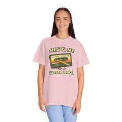 Mixtape Face T-Shirt — Retro Cassette Music Graphic Tee