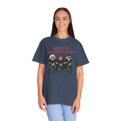 Biker Granny Gang T-shirt, Unisex Tee for Motorcycle Lovers, Fun Gift for Bikers, Unique Graphic Shirt, Perfect for Rides or Casual Wear