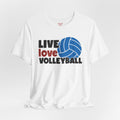 Live Love Volleyball T Shirt,gift for her,gift for him,volleyball gift,sports tee,team shirt,player gift,coach gift,Love Volleyball,Spike it