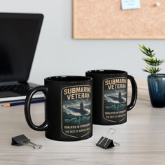 Submarine Veteran SSN Mug — "Qualified in Submarines, The Rest Is Surface Noise"