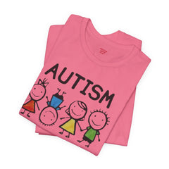 Autism Awareness Unisex T-Shirt - Colorful Kids Design