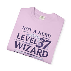 Level 37 Wizard T-Shirt — "Not a Nerd" THAC0 Survivor D&D Gamer Tee
