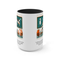 COW TIPPING Awareness - Accent Mugs | Cow Tipping Is Real, Bovine Humor. Gift For Him, Gift For Her, Farm Humor, Cow Fan Gift, Farm Animal