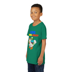 Youth I Love Chicken Jockey Tee - Fun Gamer T-Shirt for Kids